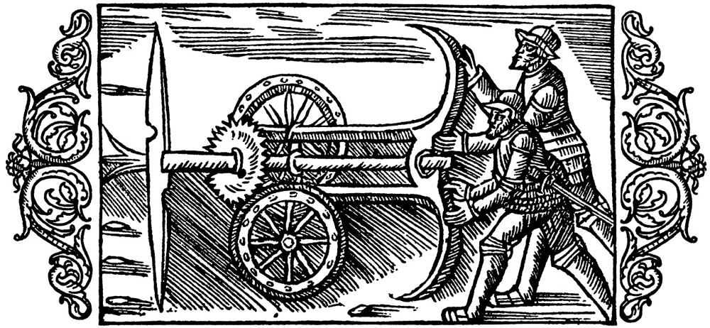 Revolving Blades and Wheels from Olavs Magnus, History of the Northern Peoples, 1555